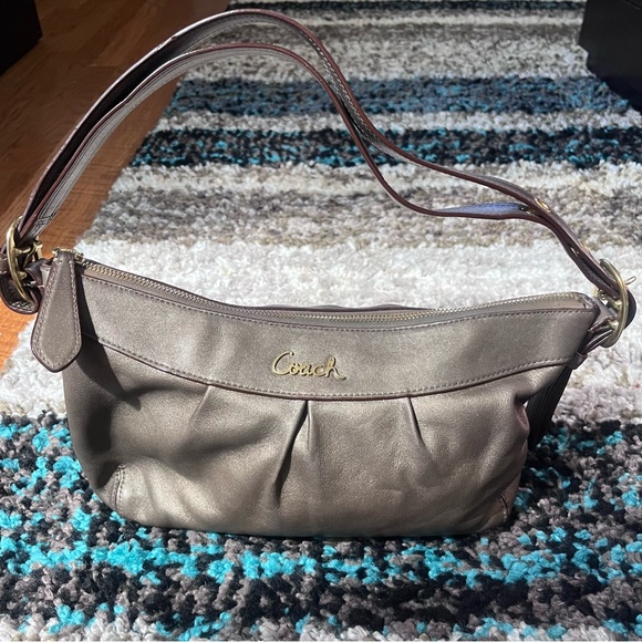 EUC Coach Metallic Brown Shoulder Bag - Picture 5 of 8